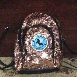 mini sequin backpack